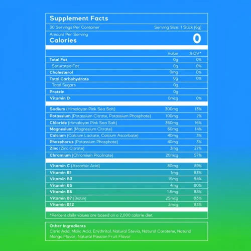 Mango Passion Fruit Electrolyte Hydration Powder